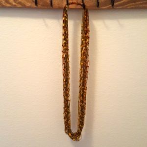 Cute little autumn colored rope necklace